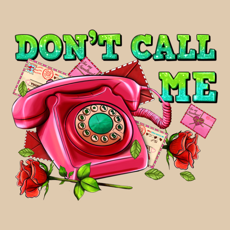 Dont Call Me With Pink Phone And Letters Heavyweight Sweatshirt by AdoDesignShop | Teevron
