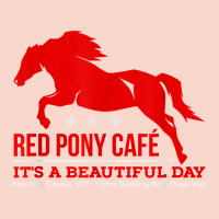 Red Pony Cafe, Funny Cute Horse Lover Urban Hoodie | Teevron