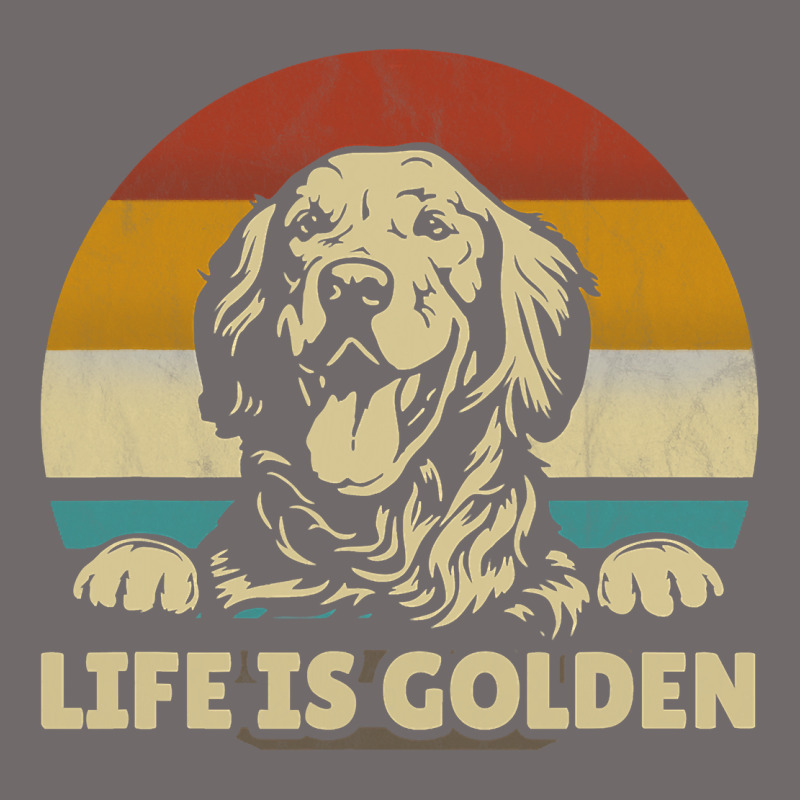 Golden Retriever Dog Life Is Golden Retro Vintage Urban Hoodie by ArtMosaic | Teevron