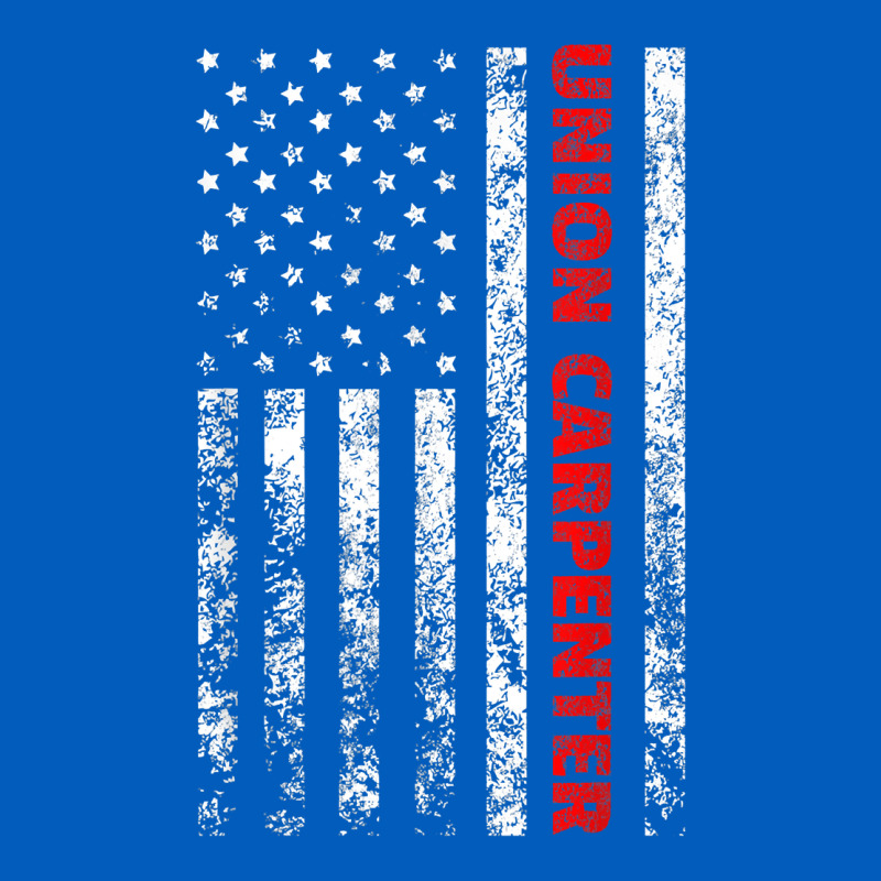 Union Carpenter With A Vintage American Flag For Fans Urban Hoodie by ArtMosaic | Teevron