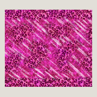 Pink Glitter With Leopard Pattern Heavy Core Tee | Teevron
