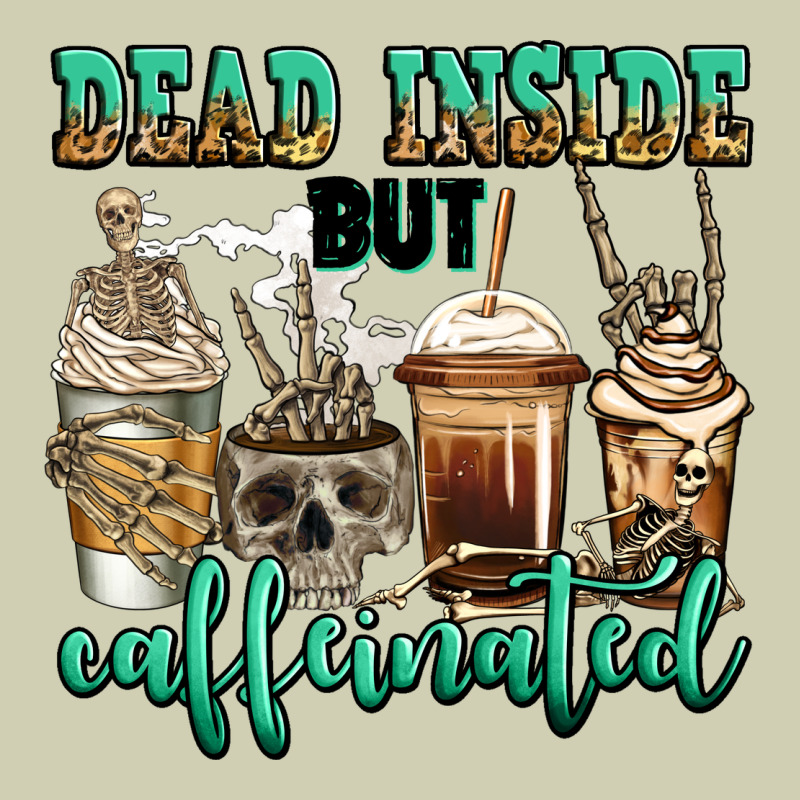 Dead Inside But Caffeinated Skeleton Coffee Cups Heavy Core Tee by Jasminsmagicworld | Teevron