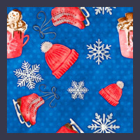 Winter  Snowflakes Hot Cocoa Ice Skating Shoes Long Sleeve Tee | Teevron