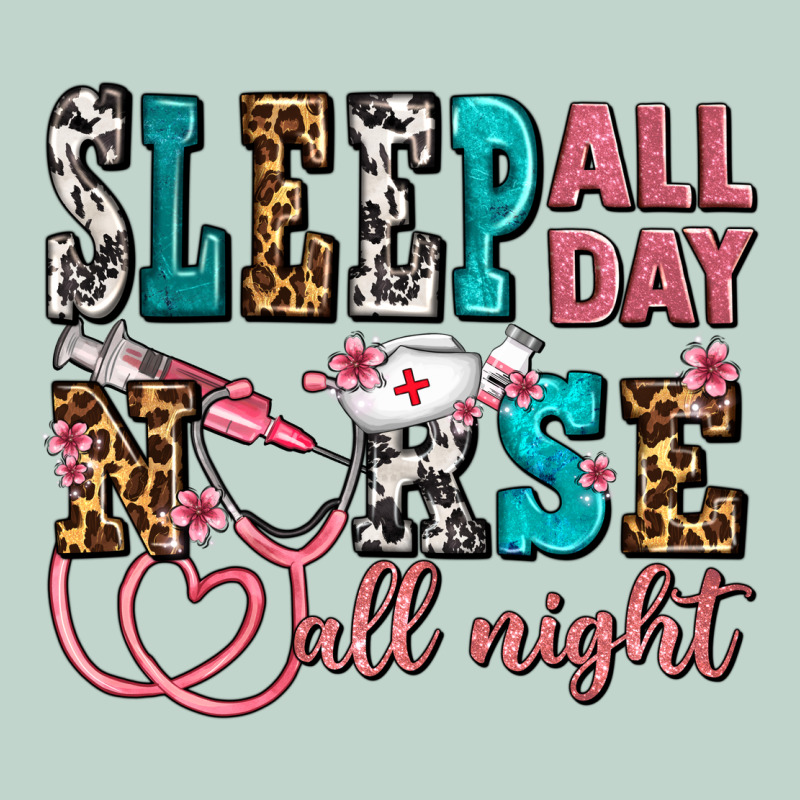 Sleep All Day Nurse All Night Zipper Hoodie by AdoDesignShop | Teevron
