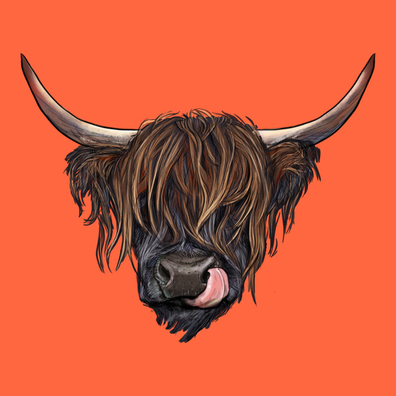 Black Highland Cow Premium Hoodie by RanaPortraitStore | Teevron