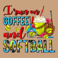 I Run On Coffee And Softball Frappe Vintage Tee | Teevron
