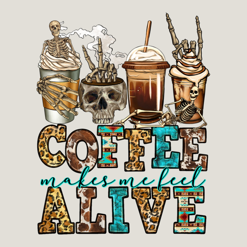 Coffee Makes Me Feel Alive Skeleton Coffee Cups Heavy Core Tee by Jasminsmagicworld | Teevron