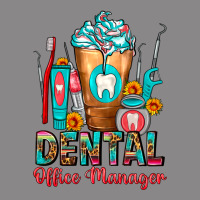 Dental Office Manager Cold Drink Frappe Vintage Tee | Teevron