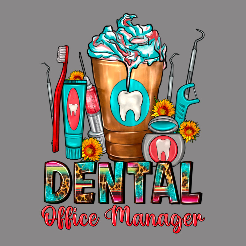 Dental Office Manager Cold Drink Frappe Vintage Tee by FaDigitalArtStudio | Teevron