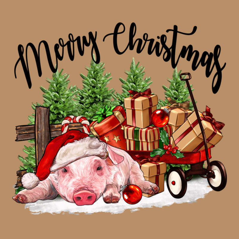 Merry Christmas Pig Vintage Hoodie by FaDigitalArtStudio | Teevron