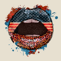 American Flag Lips 4th Of July Urban Heavy Tee | Teevron