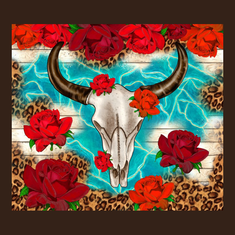 Bull Skull Rose Heavy Core Tee by TumblerDesignByShophia | Teevron