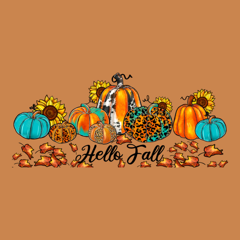 Hello Fall Pumpkin Sunflower Heavyweight Hoodie by JahusDesignShop | Teevron