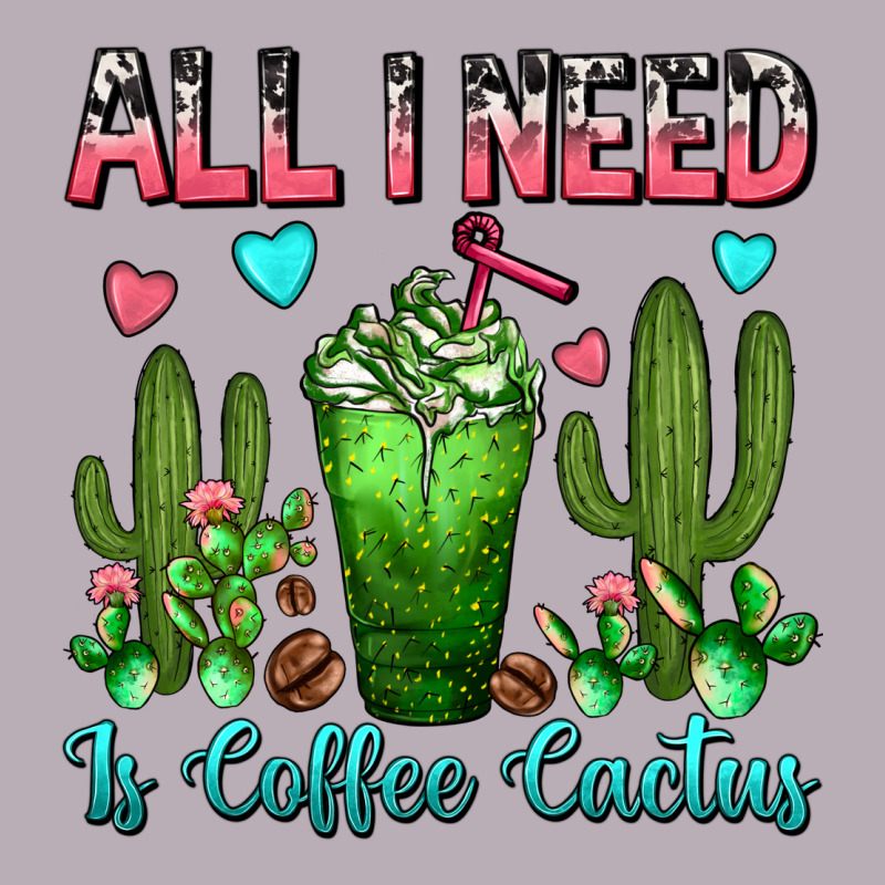 All I Need Is Coffee Cactus Frappe Vintage Tee by FaDigitalArtStudio | Teevron