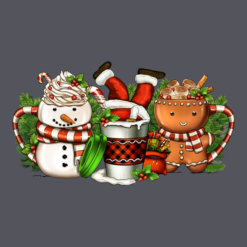 Christmas Coffee Cups Vintage Hoodie by FaDigitalArtStudio | Teevron