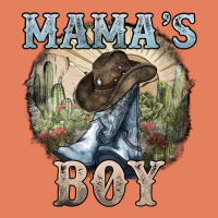 Mama's Boy Western Cowboy Boots Cactus Classic Tee | Teevron