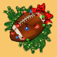 American Football Christmas With Lights And Ribbon Vintage Hoodie | Teevron