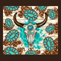 Gemstone Bull Skull Leopard Heavy Core Tee | Teevron