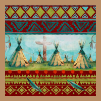 Teepe Tent Dreamcatcher Totem Pole Seamless Patter Vintage Hoodie | Teevron