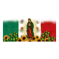 lady of guadalupe mexican flag | Teevron