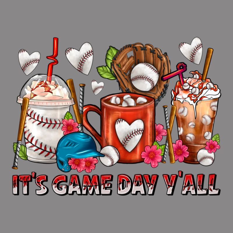 It's Game Day Y'all Baseball Coffee Cups Vintage Tee by FaDigitalArtStudio | Teevron