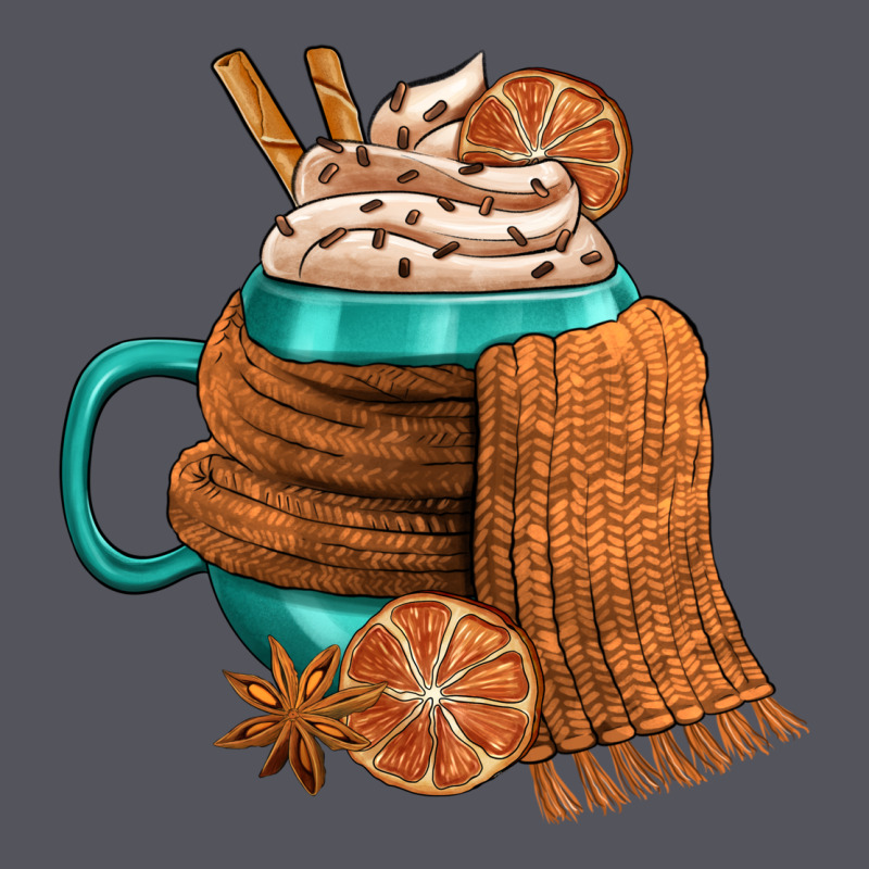Winter Coffee Cup With Scarf Vintage Hoodie by FaDigitalArtStudio | Teevron