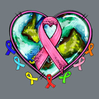 Heart Earth And Cancer Ribbon Heavyweight Sweatshirt | Teevron
