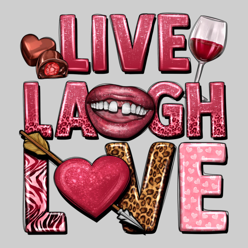 Live Laugh Love Valentine's Day Premium Tee by HowdyJamesFarm | Teevron