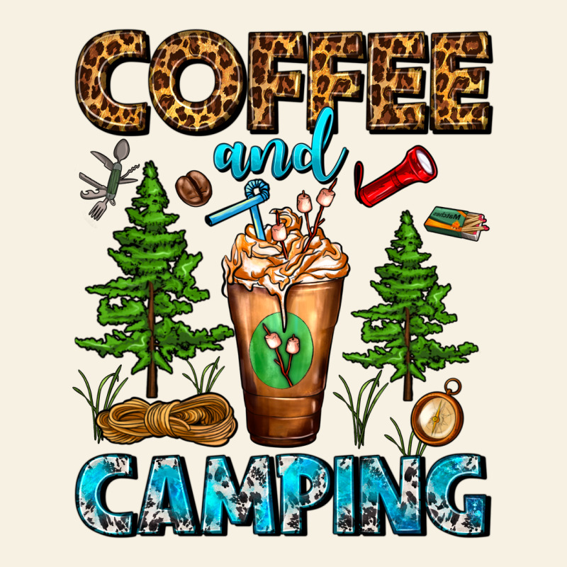 Coffee And Camping Frappe Vintage Tee by FaDigitalArtStudio | Teevron