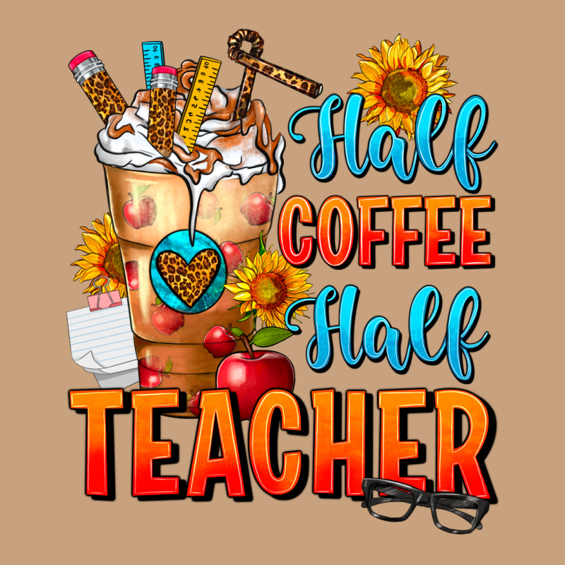 Half Coffee Half Teacher Vintage Tee by FaDigitalArtStudio | Teevron