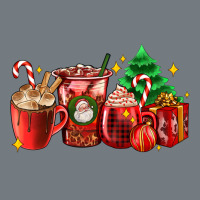 Christmas Coffee Cups With Gift And Christmas Tree Heavyweight Sweatshirt | Teevron