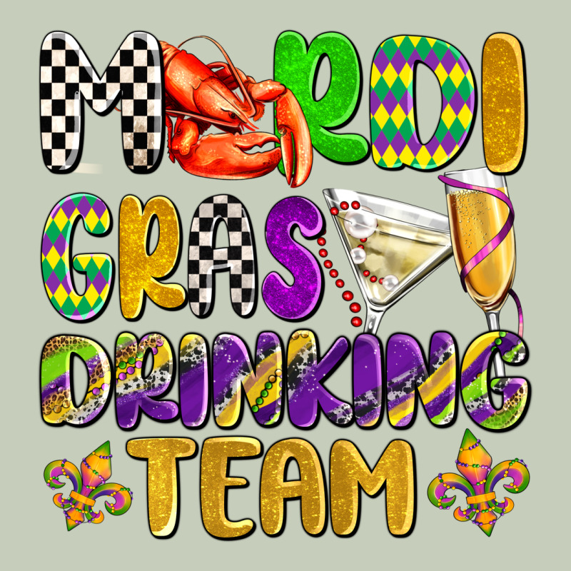 Mardi Gras Drinking Team With Glasses Olivia Ladies Tee by OliviaCreatesArt | Teevron
