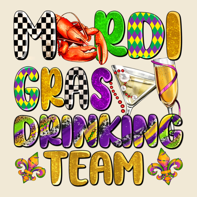 Mardi Gras Drinking Team With Glasses Olivia Ladies Tee by OliviaCreatesArt | Teevron