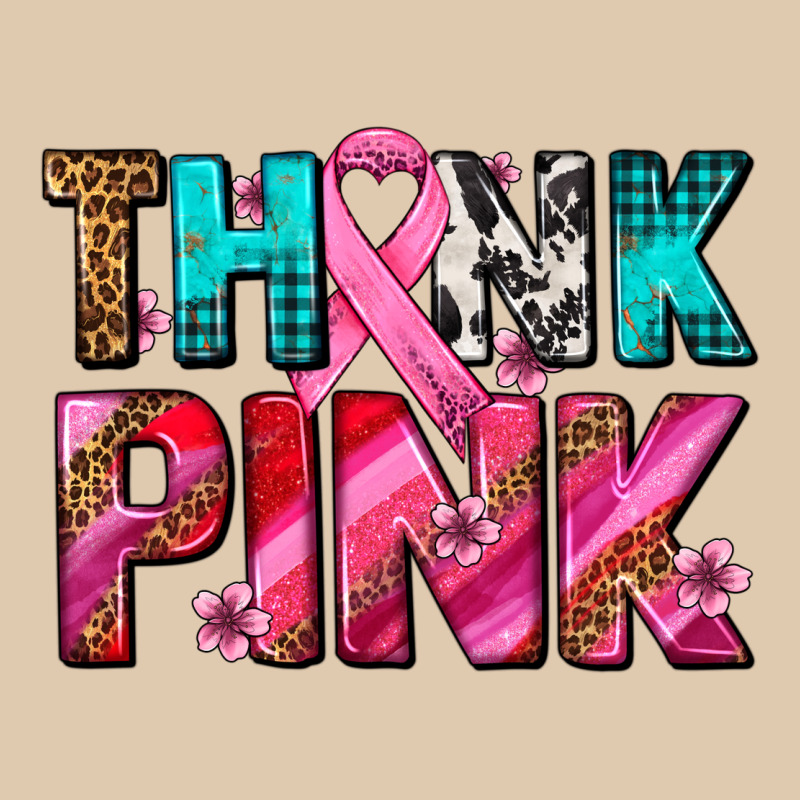 Think Pink Cancer Ribbon Heavyweight Sweatshirt by AdoDesignShop | Teevron