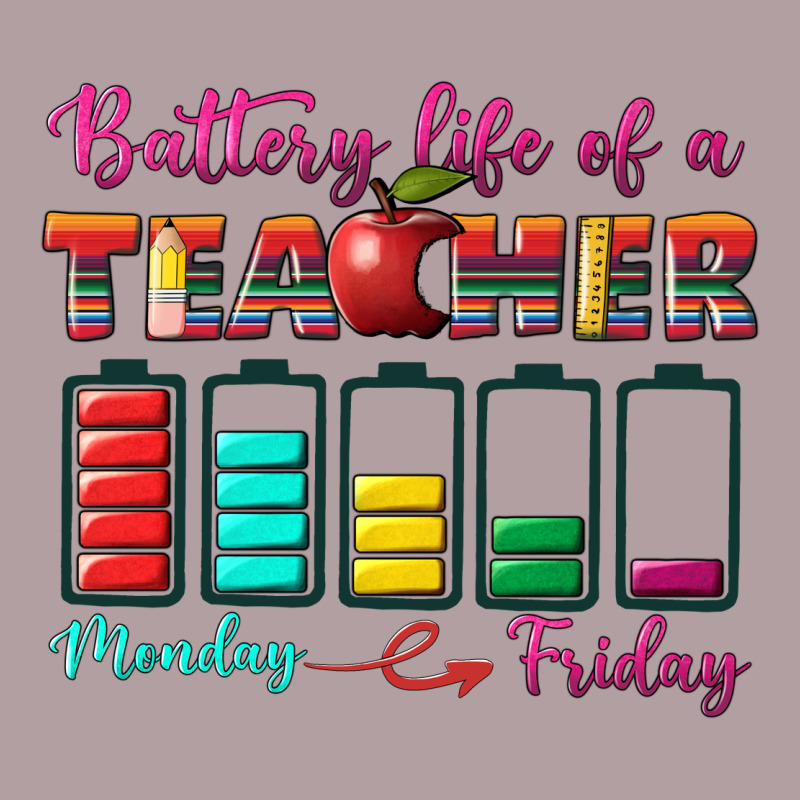 Battery Life Of A Teacher Vintage Hoodie by BundleAndBundleShop | Teevron