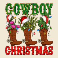 Cowboy Christmas Boots Cactus Premium Tee | Teevron