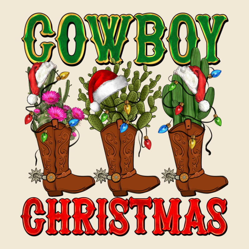 Cowboy Christmas Boots Cactus Premium Tee by CowGirlArtShop | Teevron
