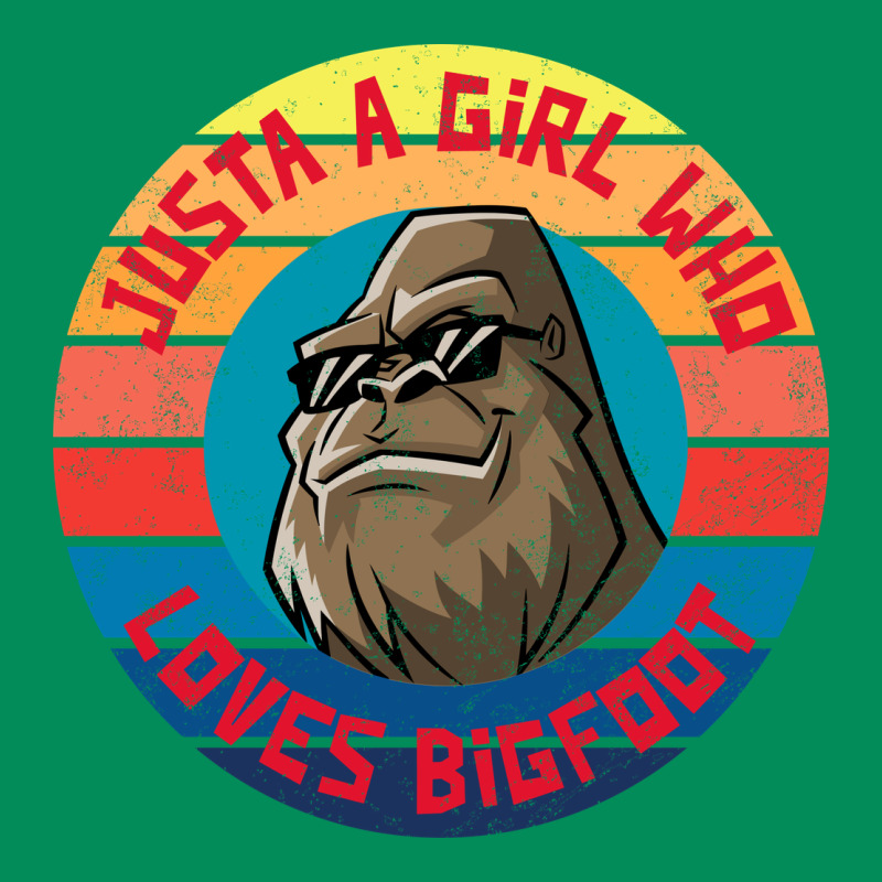 Retro Sunset Just A Girl Who Loves Bigfoot Urban Hoodie by artisFamous | Teevron