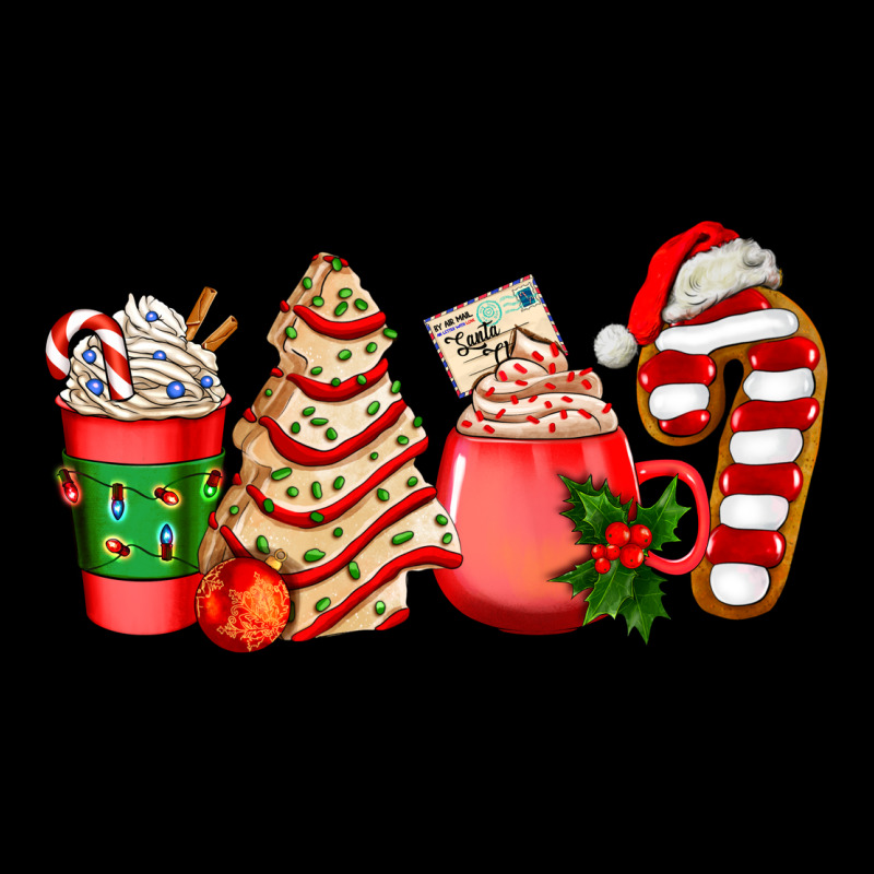 Christmas Tree Cake And Coffee Cups Ado Zipper Hoodie by AdoDesignShop | Teevron