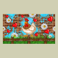 Cute Chicken Heavy Core Tee | Teevron