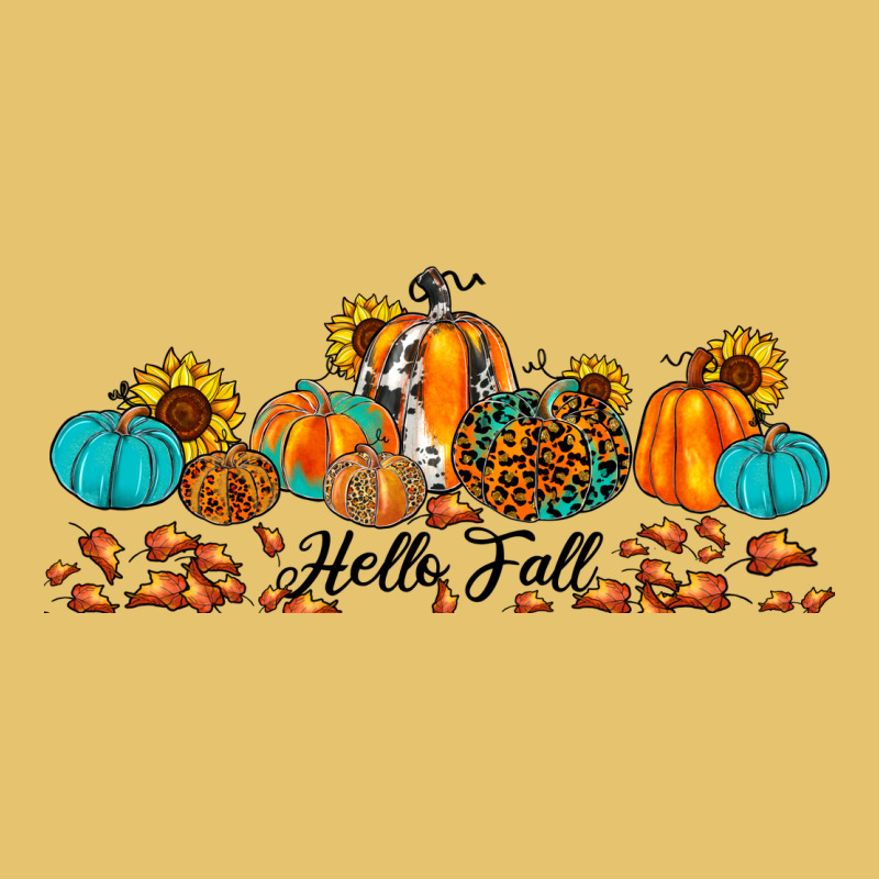 Hello Fall Pumpkin Sunflower Premium Sweatshirt by JahusDesignShop | Teevron