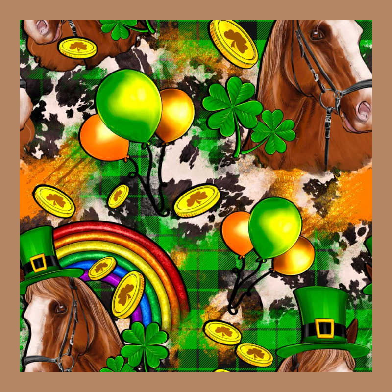 St. Patrick's Day Horse With Balloons Long Sleeve Tee by FaDigitalArtStudio | Teevron