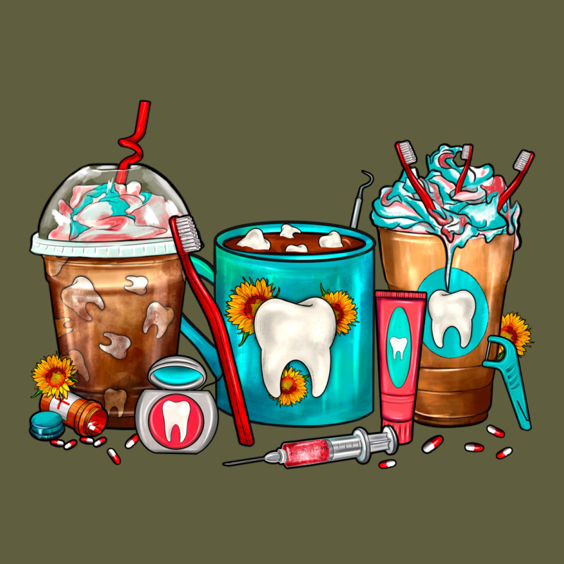 Dentist Coffee Cups Vintage Tee by FaDigitalArtStudio | Teevron