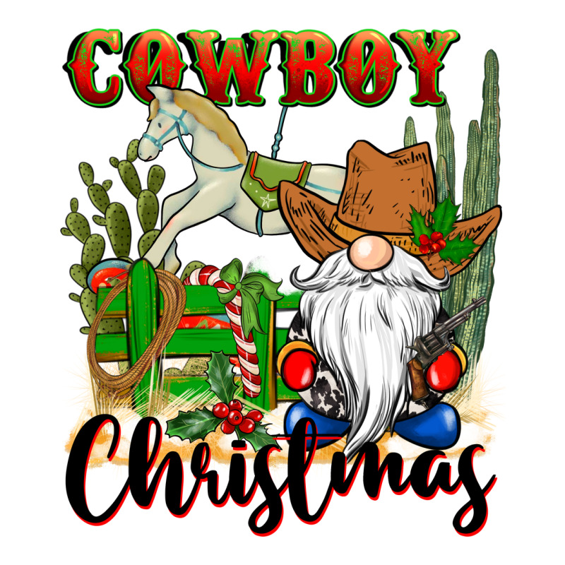 Cowboy Christmas Gnome Premium Tee by CowGirlArtShop | Teevron