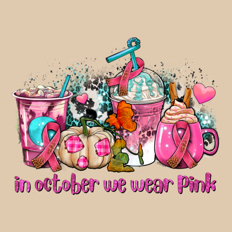 Western Cancer  In October We Wear Pink Coffee Cups With Ribbons Heavyweight Sweatshirt by AdoDesignShop | Teevron