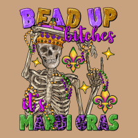 Bead Up Bitches It's Mardi Gras Skeleton Vintage Tee | Teevron