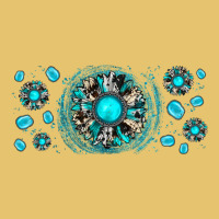 Turquoise Gemstone Sunflower Premium Sweatshirt | Teevron