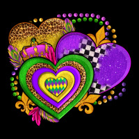 Mardi Gras Heart Olivia Ladies Tee | Teevron