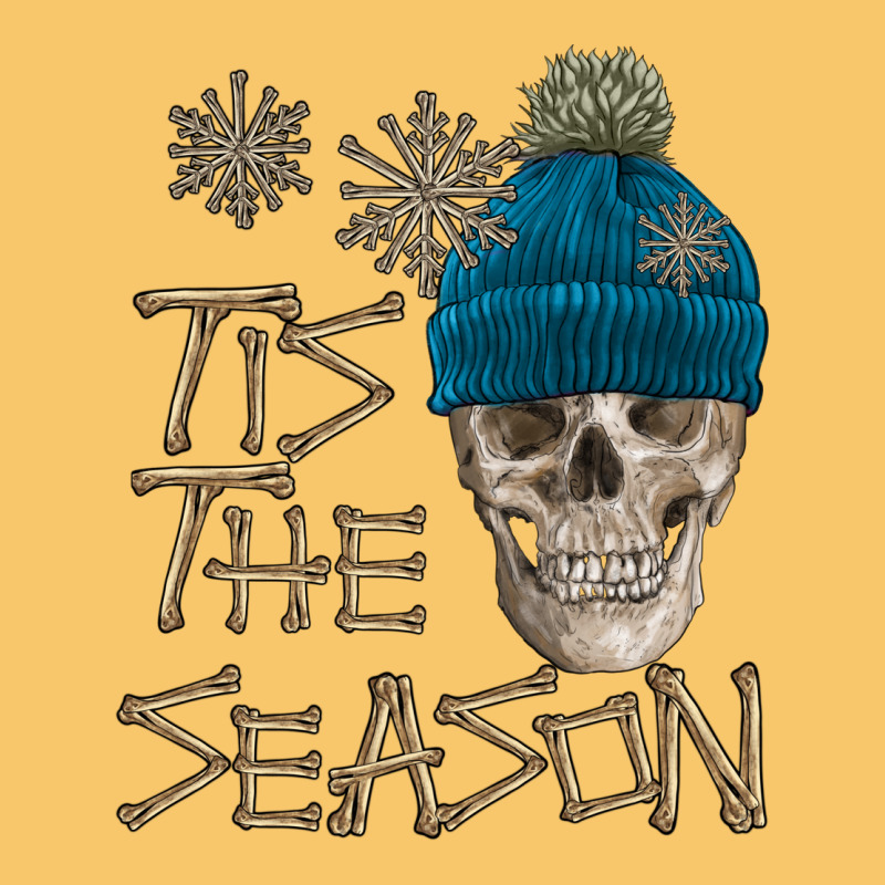 Skull Tis The Season Winter Vintage Hoodie by FaDigitalArtStudio | Teevron