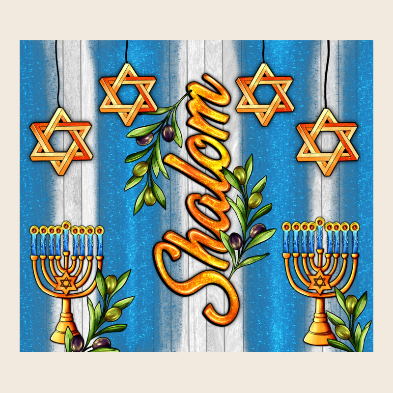 Shalom With Star Of David Zipper Hoodie by AdoDesignShop | Teevron